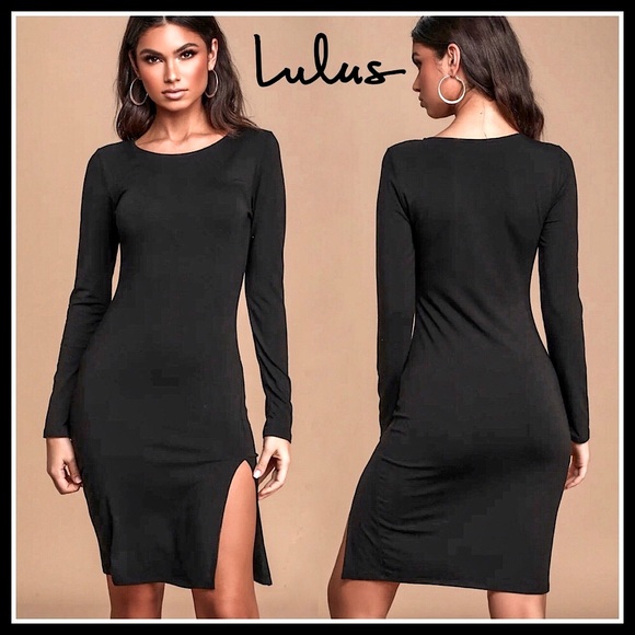 Lulus Dresses & Skirts - Lulus How I Wonder Women’s Long Sleeve 36” Midi Dress NEW with Tags Size XS